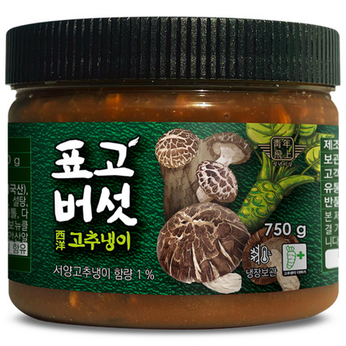 청비 표고 톡톡톡 생와사비 750g (표고 버섯 생와사비), 750g, 1개