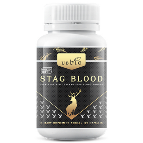 유비바이오 뉴질랜드 최고급 숫사슴 녹혈 500mg (동결건조 100% 파우더) 120캡슐
