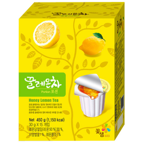 꽃샘식품 꽃샘 꿀레몬차포션