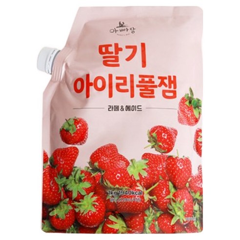 아빠랑 유기농설탕으로 만든 딸기 아이리풀잼 1kg, 1kg, 1개