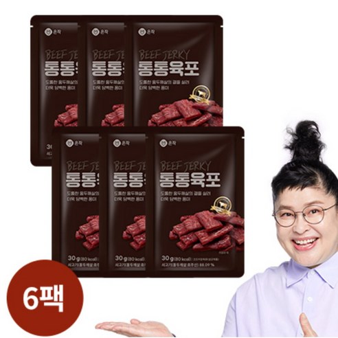 [밋앤밀] 온작 이영자의 통통육포 30g 6팩