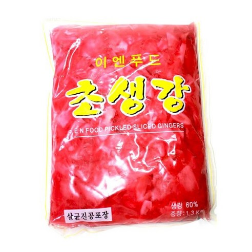 이엔푸드 초생강 적색 1.3kg X 10개,박스,무료배송, 1.3kg, 10개