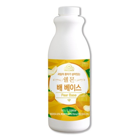 쉘몬 배 에이드 농축액 1kg, 1L, 1개