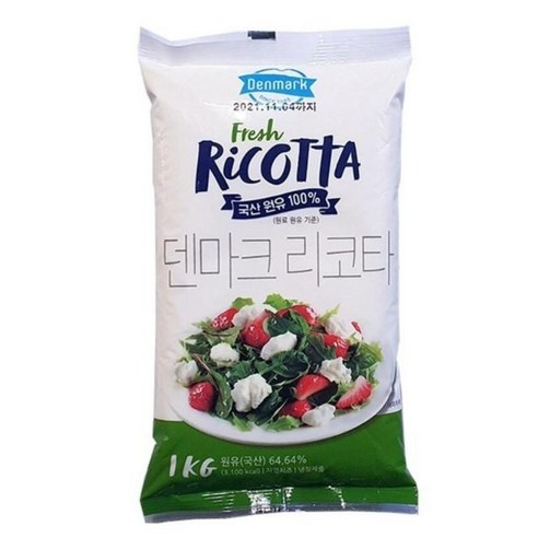 동원 덴마크 리코타치즈 1kg 아이스박스포장, 1kg, 2개