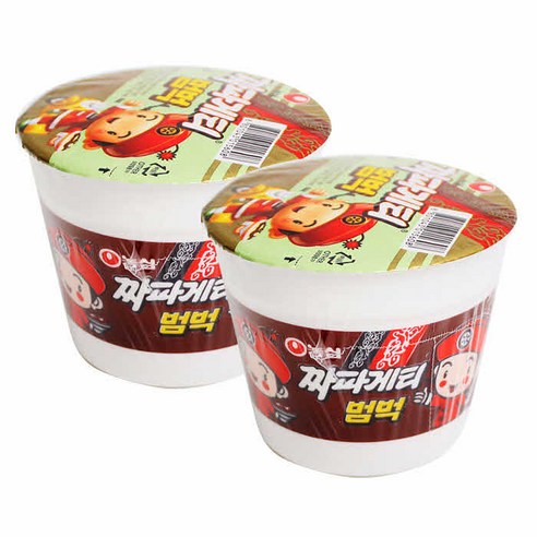 농심 짜파게티 범벅 미니 컵라면