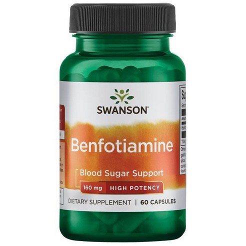 스완슨 벤포티아민 160mg 60캡슐 Benfotiamine, 1개, 60정
