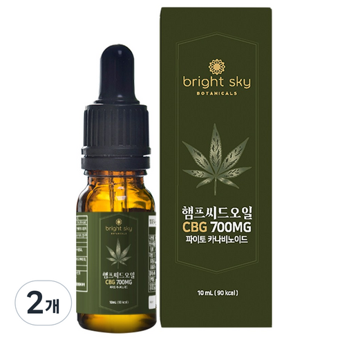 브라이트스카이 7% 카나비노이드 햄프씨드오일 CBG 대마종자유 오일