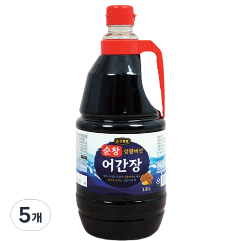 아주존 순창우리식품 업소용 요리용 상황버섯어간장, 5개, 1.8L