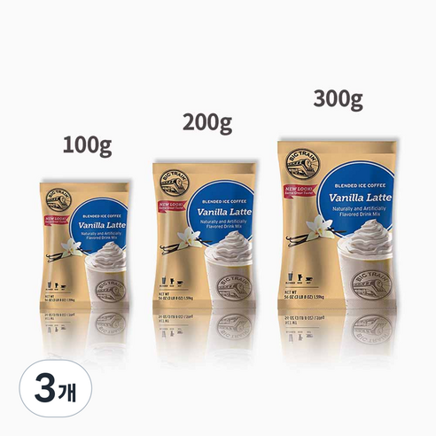 빅트레인 바닐라라떼 파우더, 300g, 1개입, 3개