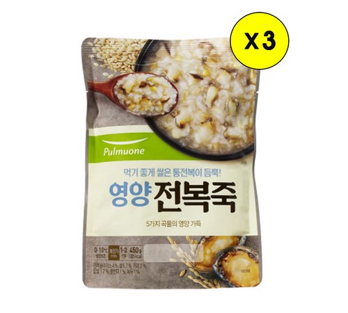 진하고 풍부한 맛, 풀무원 전복죽