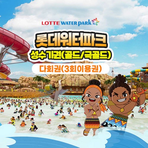 롯데워터파크 김해 성수기권 3회이용권(극골드)