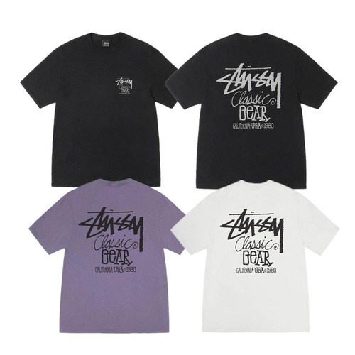 스튜시 로고 베이직 반팔 티셔츠 개성 있는 디자인 SS25 1905084