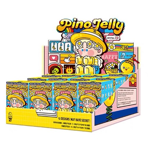 팝마트 피노젤리 피규어 POPMART 오늘 기분 어때 12종 풀박스 (확인 12종피규어), 12종세트 개봉확인, 1개
