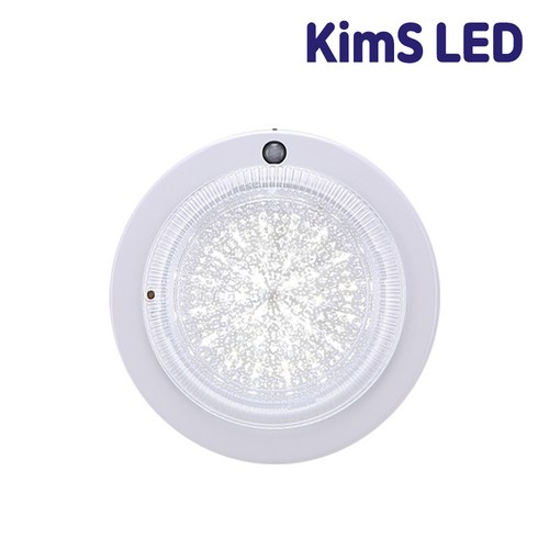 KiMS LED 원형 센서등 15W, 1개, 화이트 + 주광색