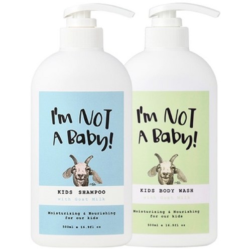 아임낫어베이비 키즈샴푸 바디워시 500ml 세트, 1세트