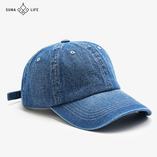 SUNALIFE 데님모자 캐주얼 청모자 남녀공용 무지 볼캡 3color
