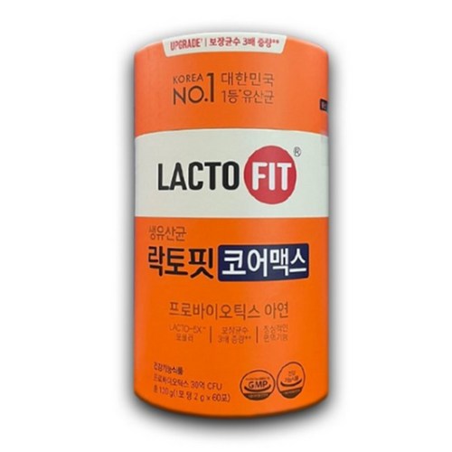 락토핏 생유산균 코어맥스 60p, 120g, 3개