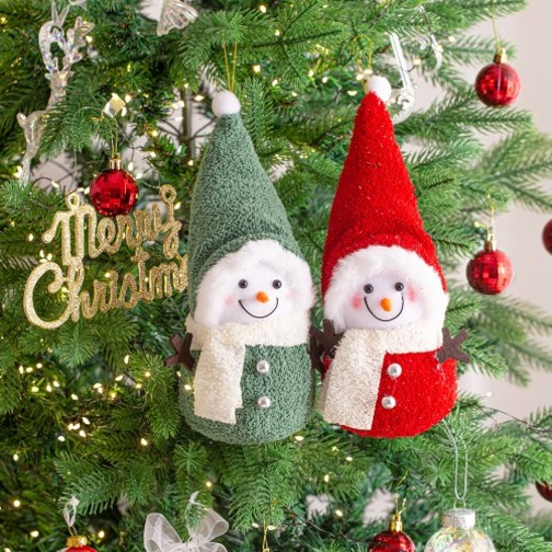 데코봉봉 행복을 주는 크리스마스 눈사람 2P세트 크리스마스소품 트리소품 크리스마스장식소품 크리스마스장식품 크리스마스오너먼트