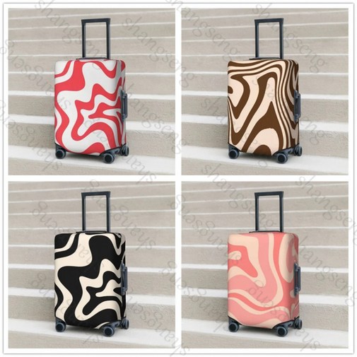 캐리어커버 프로텍터 캐리어보조가방 펑크 캐리어커버지퍼 비긴스 맞춤제작 수하물용 고탄성 투명 시티