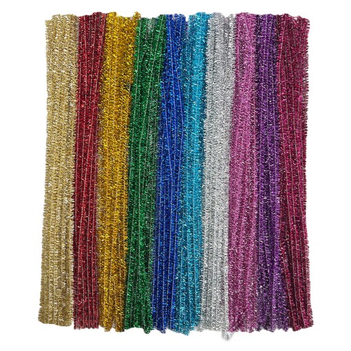 만들하비 칼라 색상 재단 가는 모루 털 철사 끈 반짝이 크리스마스 트리, 06 반짝믹스, 500개