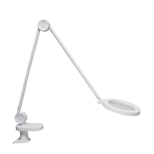 코지라이트 LED스탠드 TBL480C 돋보기 썬라이크LED 변경가능 사무용,클렘프타입, 리모컨포함, 화이트
