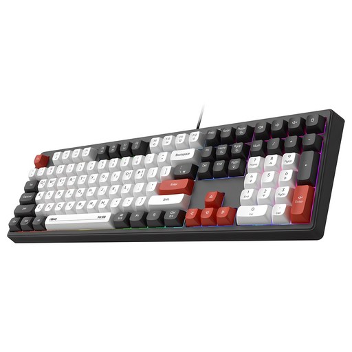 앱코 저소음 풀배열 멤브레인 108키 키보드 완벽한 타이핑 경험 제공