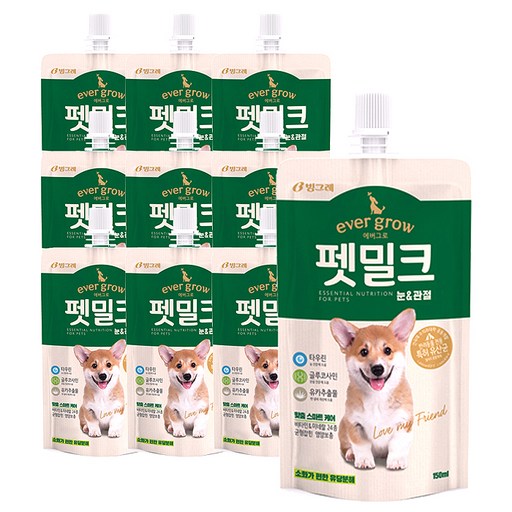에버그로 펫밀크 10개입 눈&관절 맛