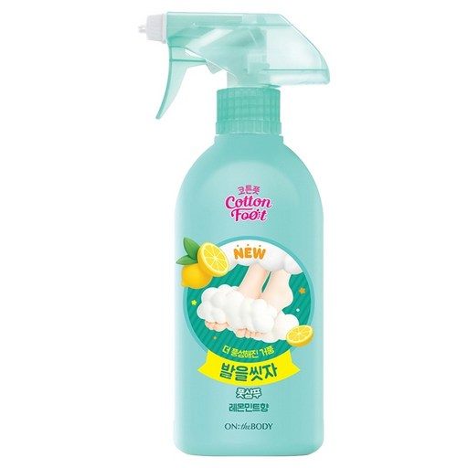 온더바디 코튼풋 발을 씻자 풋샴푸 레몬민트향
