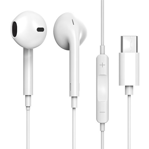 프라임큐 C타입 오픈형 유선 이어폰 고음질 편안한 착용감