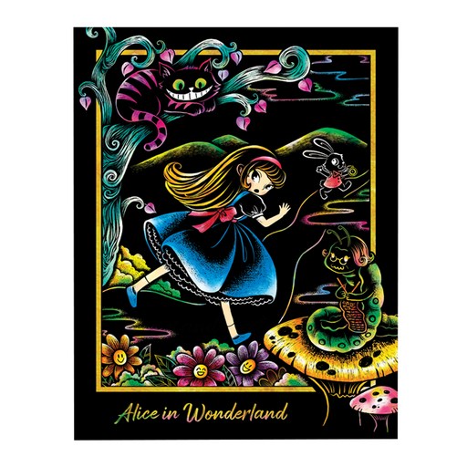 라고디자인 스크래치북 불꽃 컬러링 보드 페이퍼 8p 세트, 동화, 1개