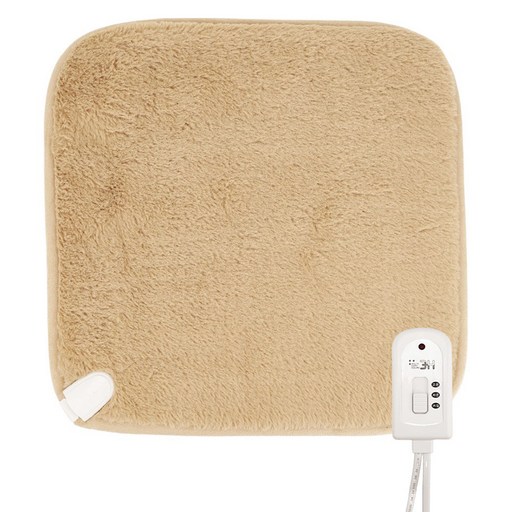 한일온열기 극세사 벨보아 인조퍼 1인용 전기방석 MTS100, 아이보리, 45 x 45 cm
