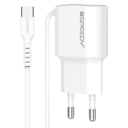 SPEEDY 5V 1.2A C타입 케이블 일체형 충전기 초고속 충전 솔루션