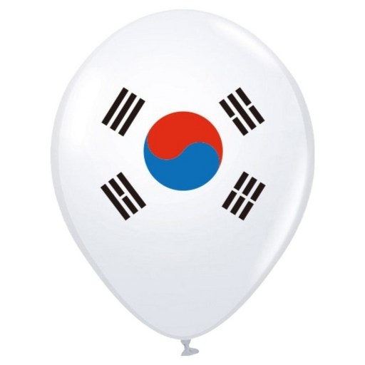 파티쇼 네오 태극기 인쇄 풍선 30cm
