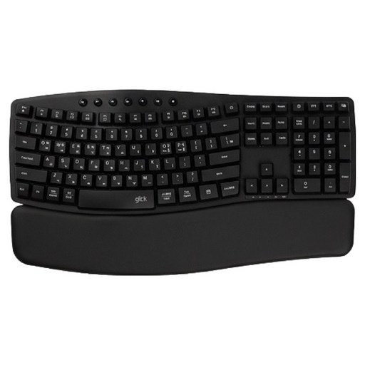 지클릭커 오피스프로 구름 EK200 풀윤활 인체공학 무선 블루투스 키보드, 블랙, 단일상품, 제조사축