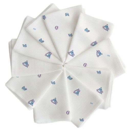 COCOZANE Bamboo 100 嬰兒手帕 10入