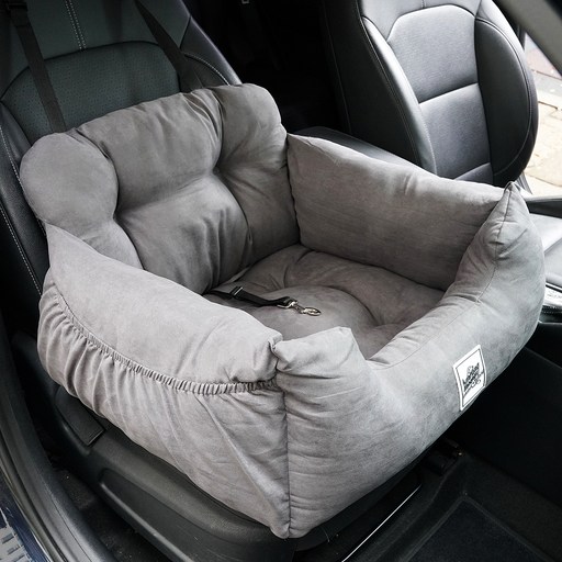 멍뭉스 쿠션형 애견 카시트, 차콜그레이, 1개