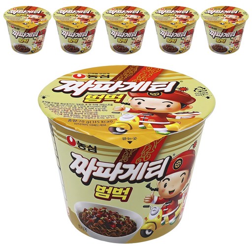농심 짜파게티 범벅 미니 컵라면 70g