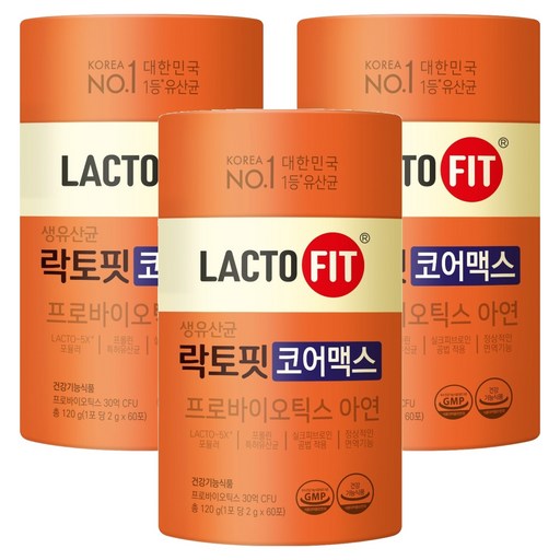 락토핏 생유산균 코어맥스 60p