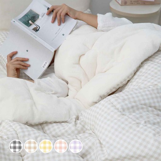 아망떼 허니듀 먼지없는 무소음 장모 극세사 차렵이불