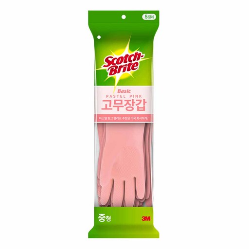 스카치브라이트 베이직 고무장갑 5p
