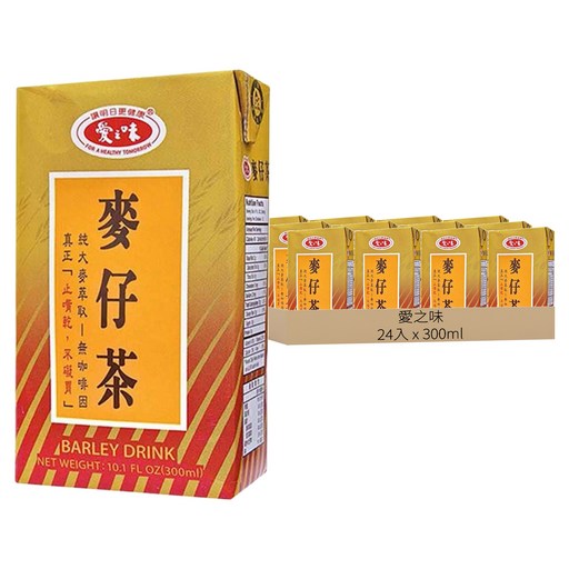 愛之味 麥仔茶, 300ml, 24入