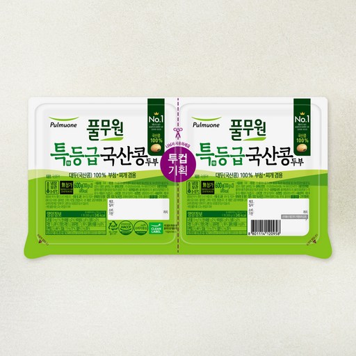 풀무원 특등급 국산콩 두부 부침찌개 겸용