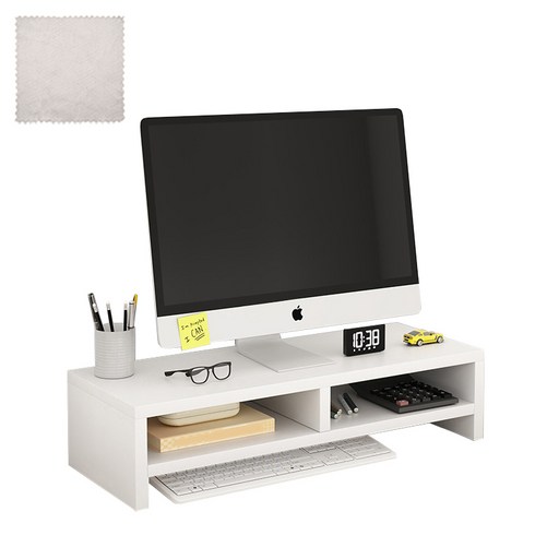 엠디유마켓 프리미엄 모니터 받침대  모니터전용타월 세트