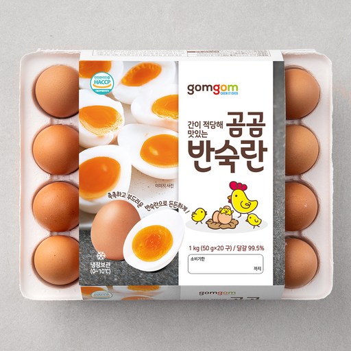 곰곰 반숙란 냉장 20구 1개 신선한 맛과 영양을 담은 건강한 선택