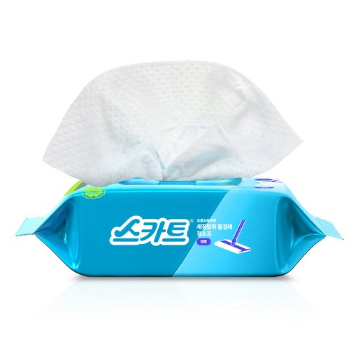 스카트 도톰 촉촉한 세정탈취 물걸레 청소포 25매