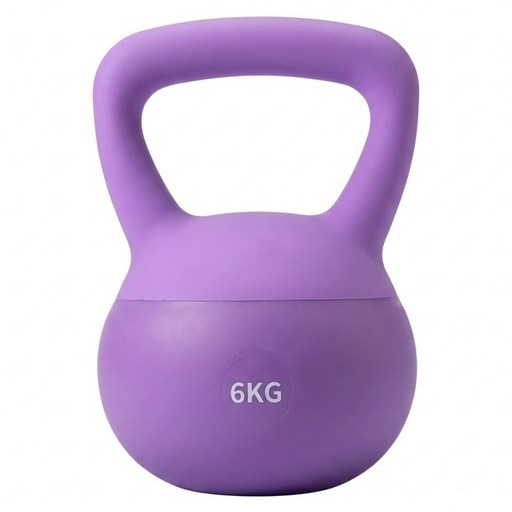 健身軟壺鈴, 紫色, 6kg, 1個