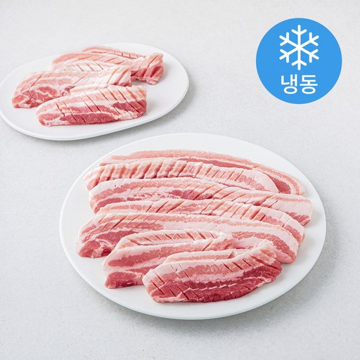 곰곰 두꺼운 칼집 삼겹살 구이용 (냉동)