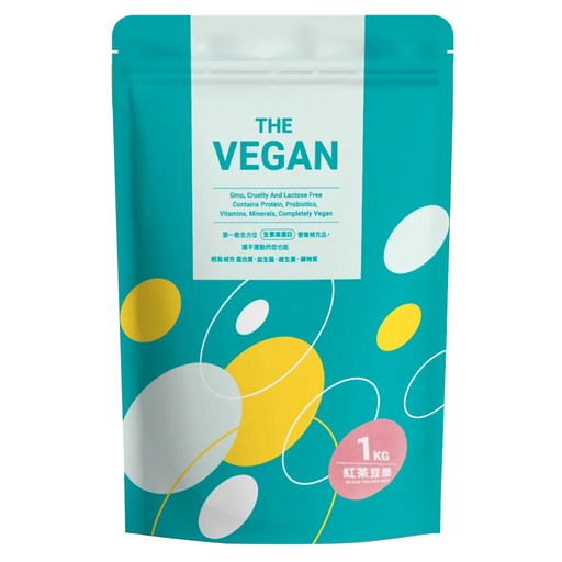 THE VEGAN 樂維根 植物性優蛋白 紅茶豆漿口味, 1kg, 1包
