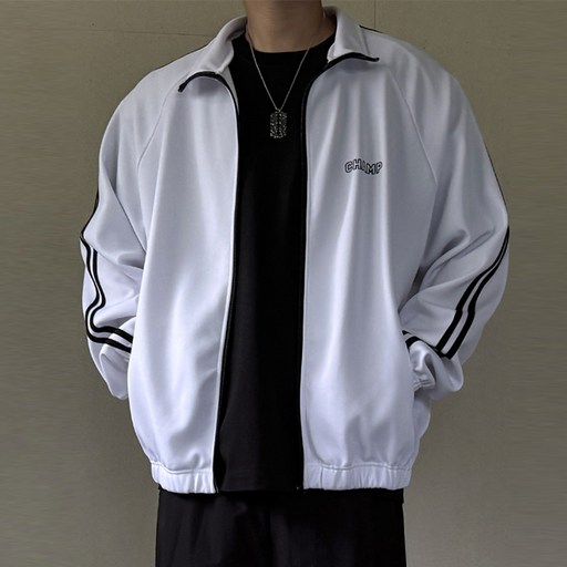 머시따 남성용 챔프 트랙 저지 집업 자켓