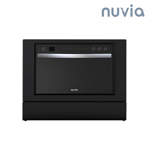 누비아 6인용 무설치 무타공 식기세척기 NDWNI6B 가정용 프리스탠딩 텀블러 컵 식세기 건조 살균, 단순배송상품, 단품, 블랙